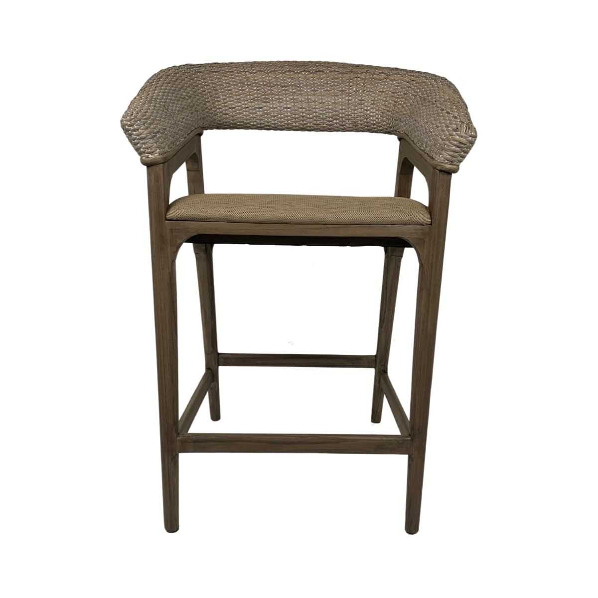 CR Amarest Solid Timber Frame Rattan Counter Stool