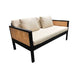 CR Bianca Timber Framed Rattan 2 Seater Sofa with Cushion