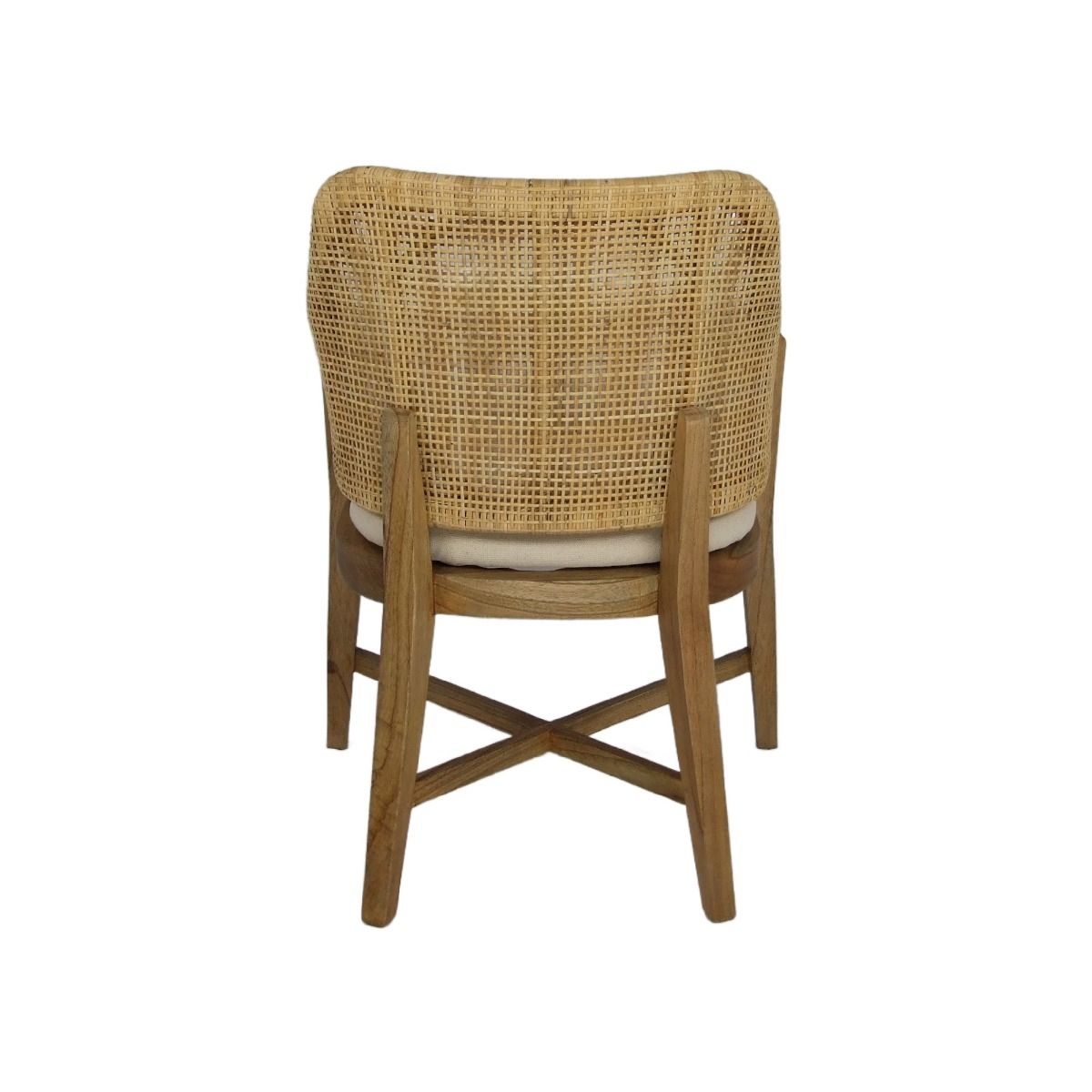 CR Orleans Timber Framed Rattan Dining Chair