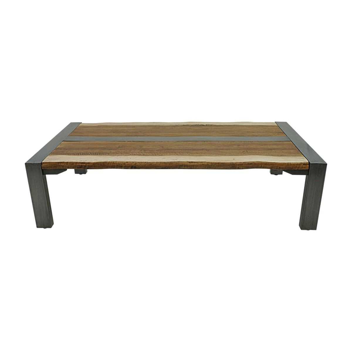CR Foundry Timber Top with Steel Legs Coffee Table