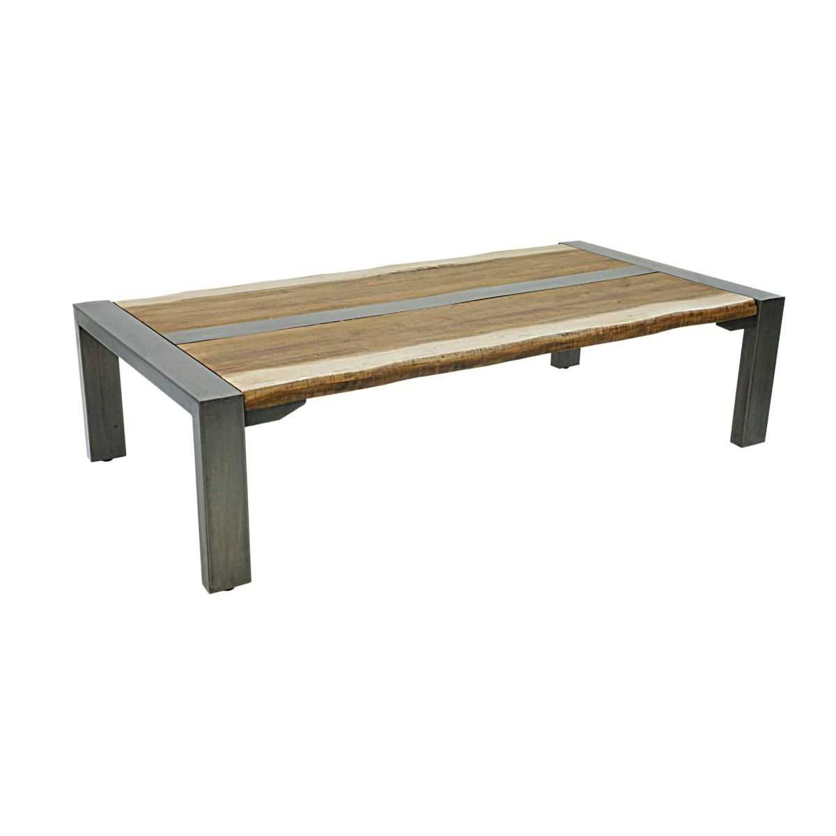 CR Foundry Timber Top with Steel Legs Coffee Table