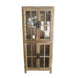 MF Recycled Elm Timber Cabinet with Glass Doors
