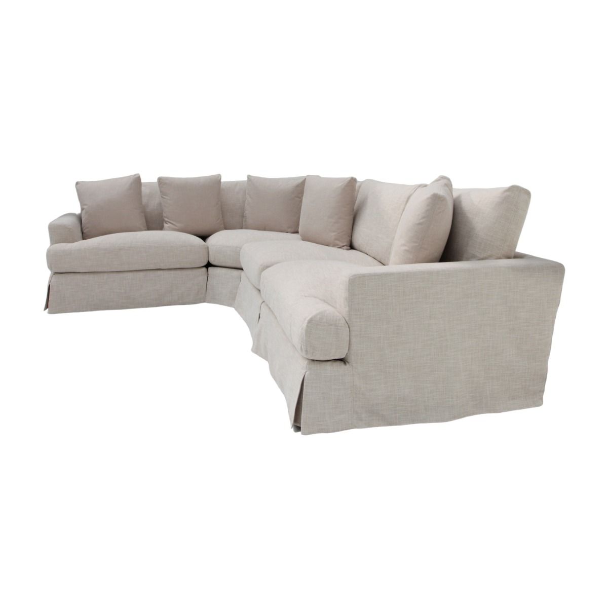 CR Kensington Fabric Upholstered 4 Seater Modular Sofa