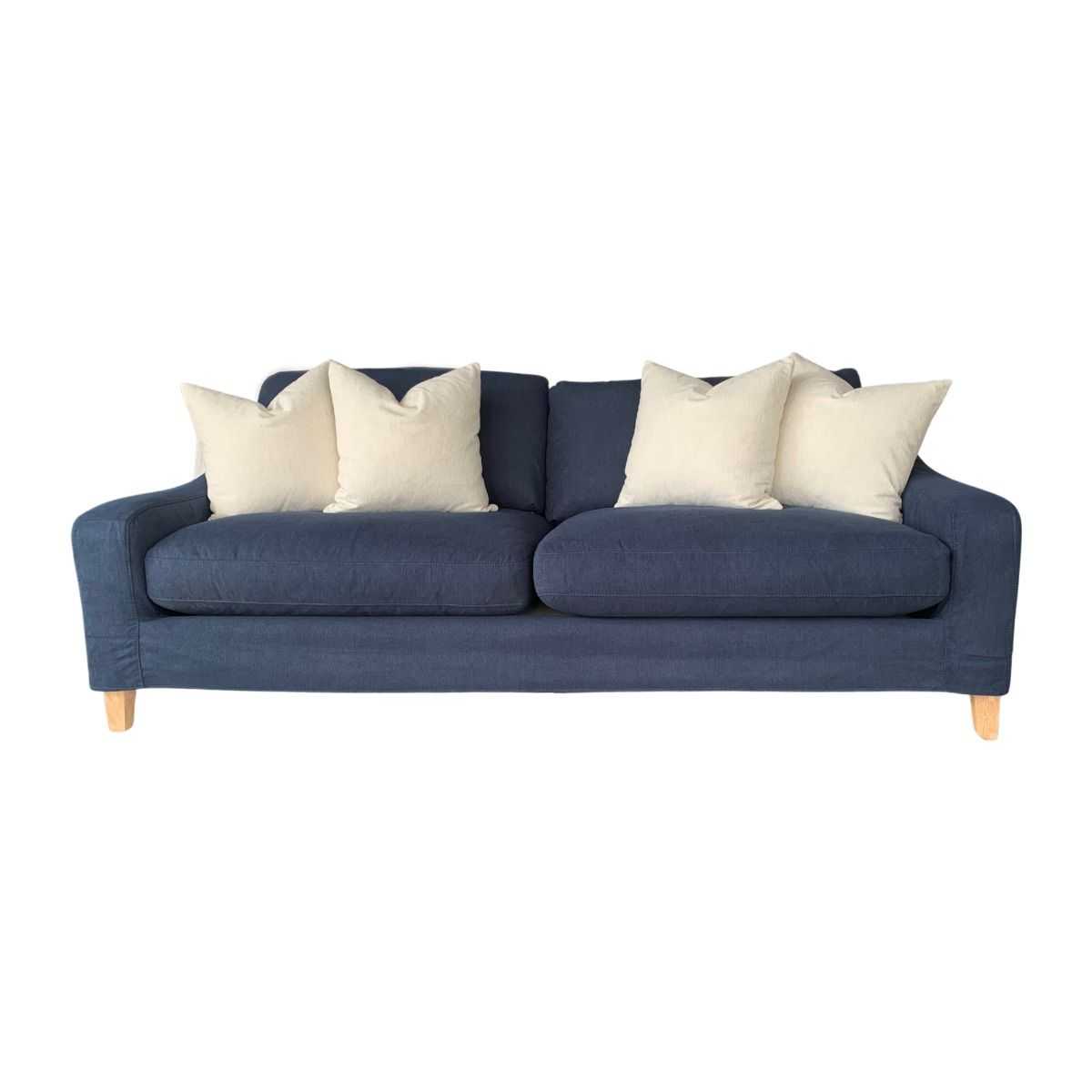 CR Alexander 3 Seater Fabric Sofa with Cushion