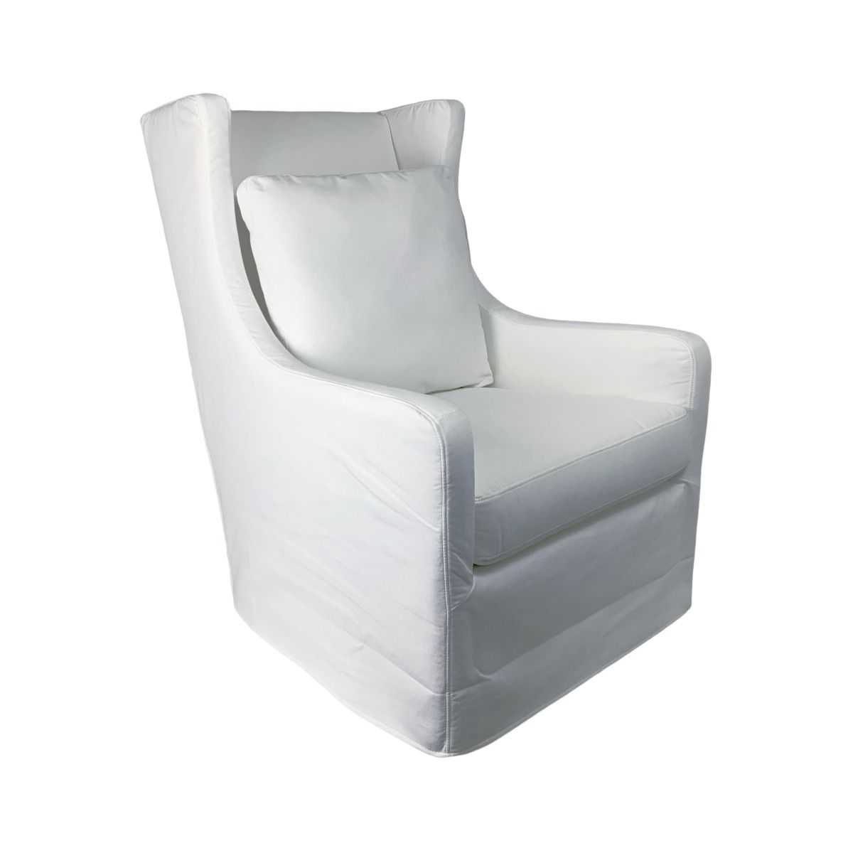 CR Wright Fabric Swivel Chair