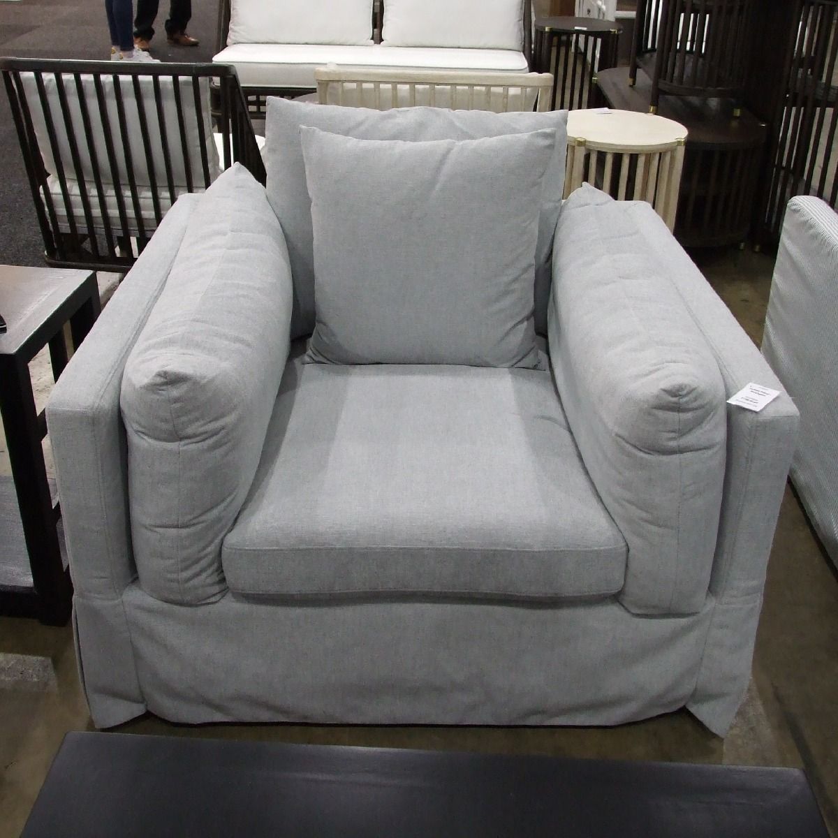 CR Durham Fabric Upholstered Swivel Chair