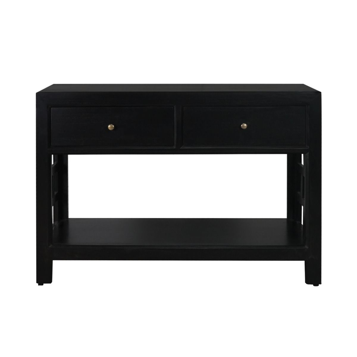 CR Evan Solid Timber 2 Drawer Console Table