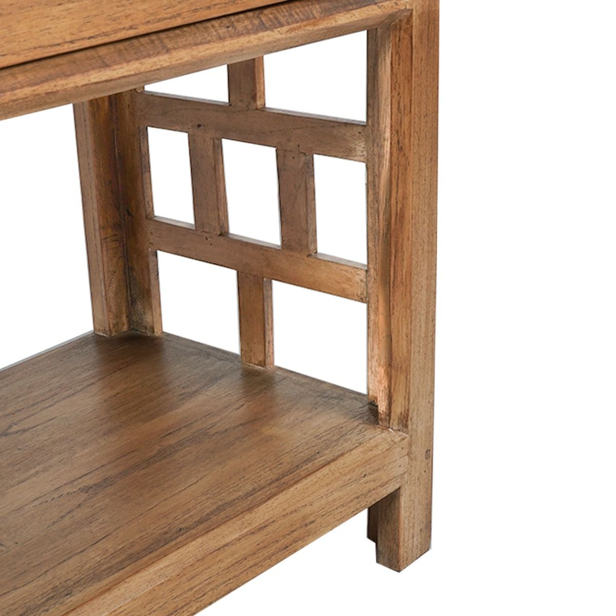 CR Evan Solid Timber 2 Drawer Console Table