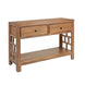 CR Evan Solid Timber 2 Drawer Console Table