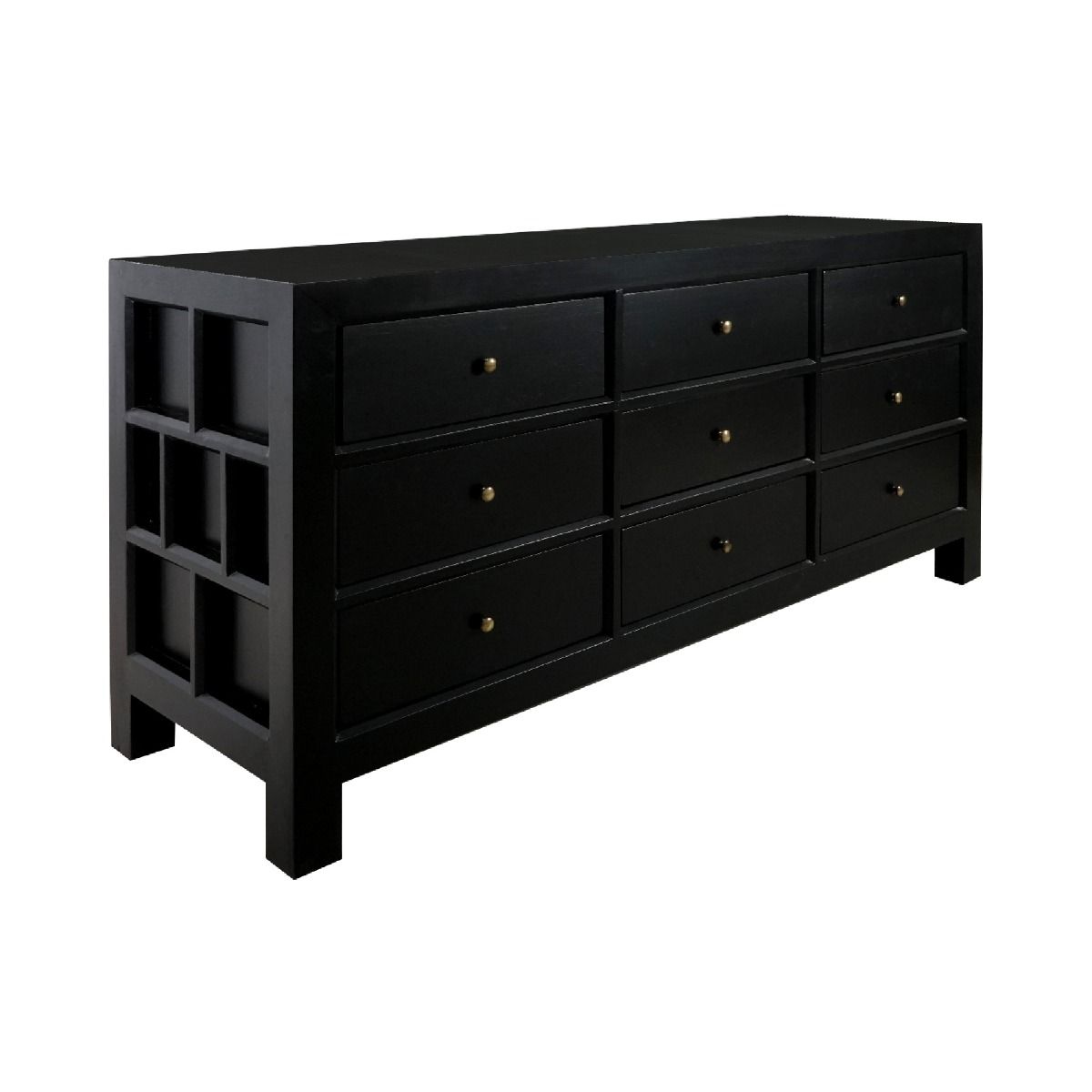 CR Evan Solid Timber 9 Drawer Chest