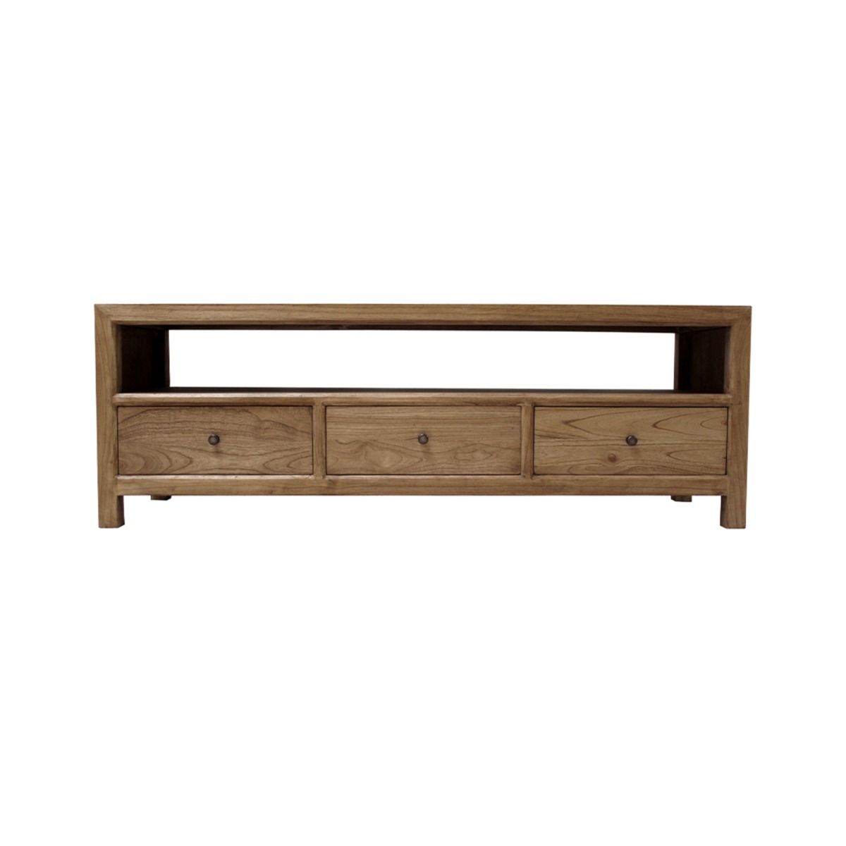 CR Evan Solid Timber 3 Drawer TV Unit