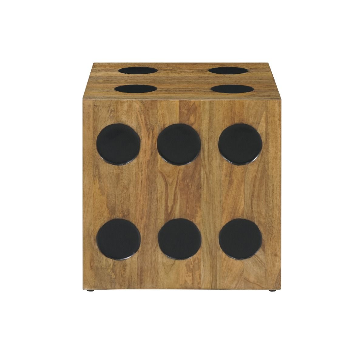 CR Dice Solid Timber Side Table