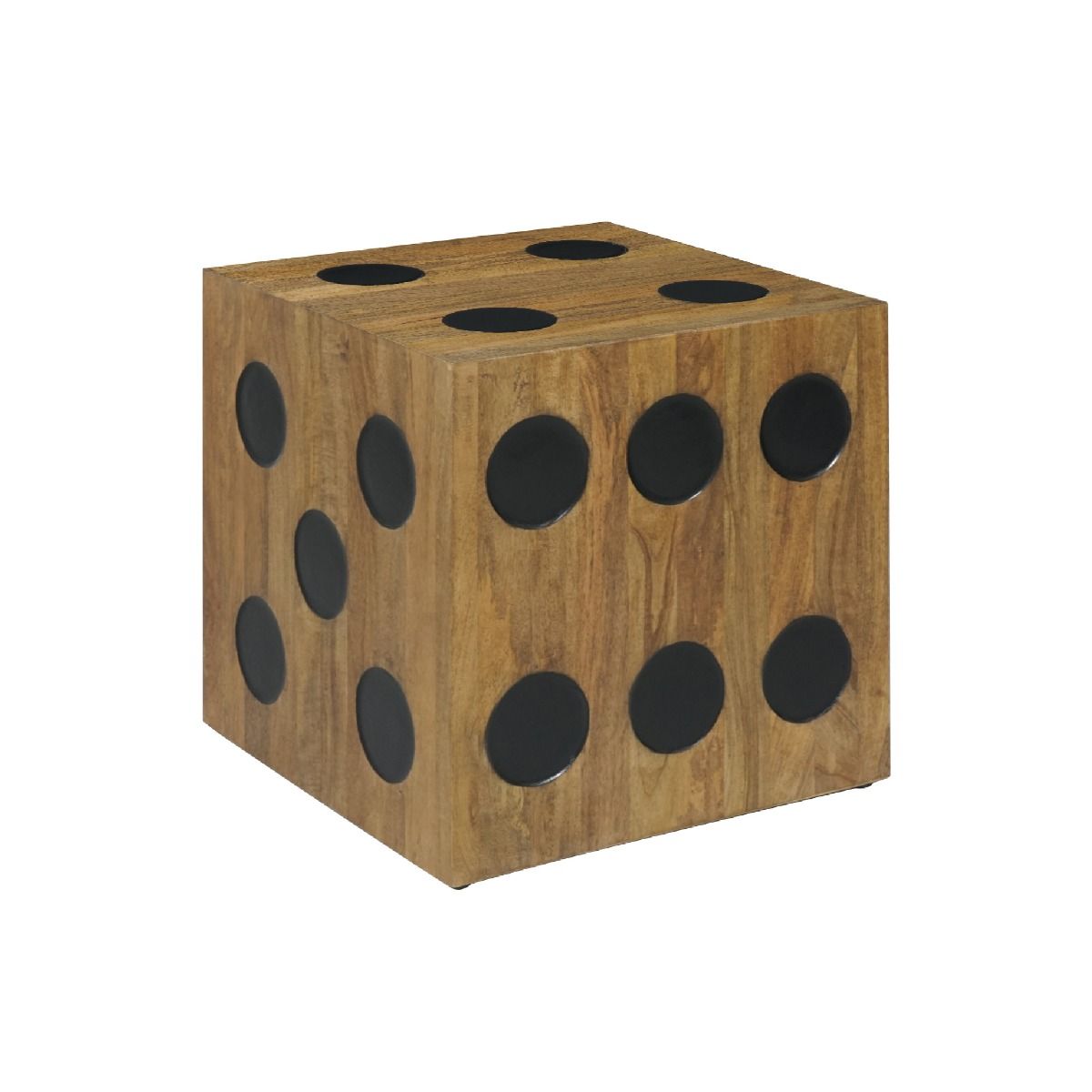 CR Dice Solid Timber Side Table