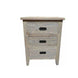 MF Hampton Solid Timber 3 Drawer Bedside Table