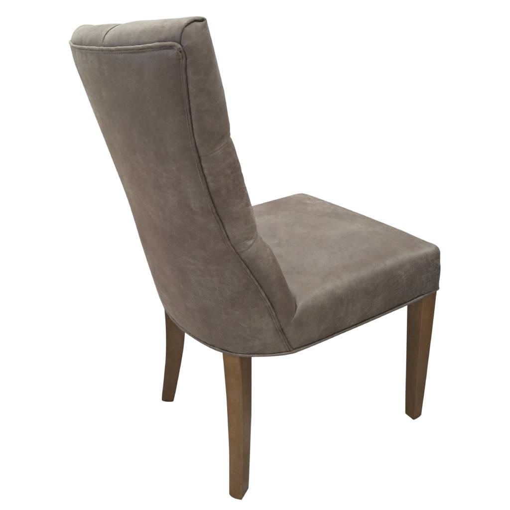 VI Windsor PU Leather Upholstered Timber Legs Dining Chair