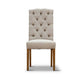 VI Felice Fabric Upholstered Timber Legs Dining Chair