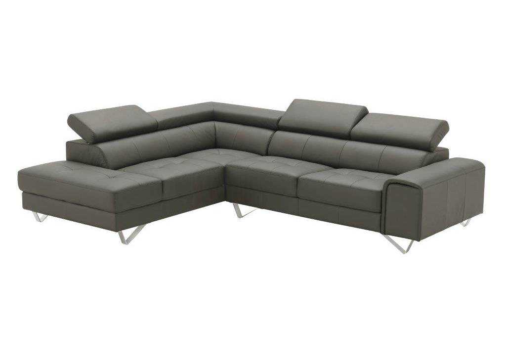 VI Bellagio 2 Seater Leather Lounge with Chaise