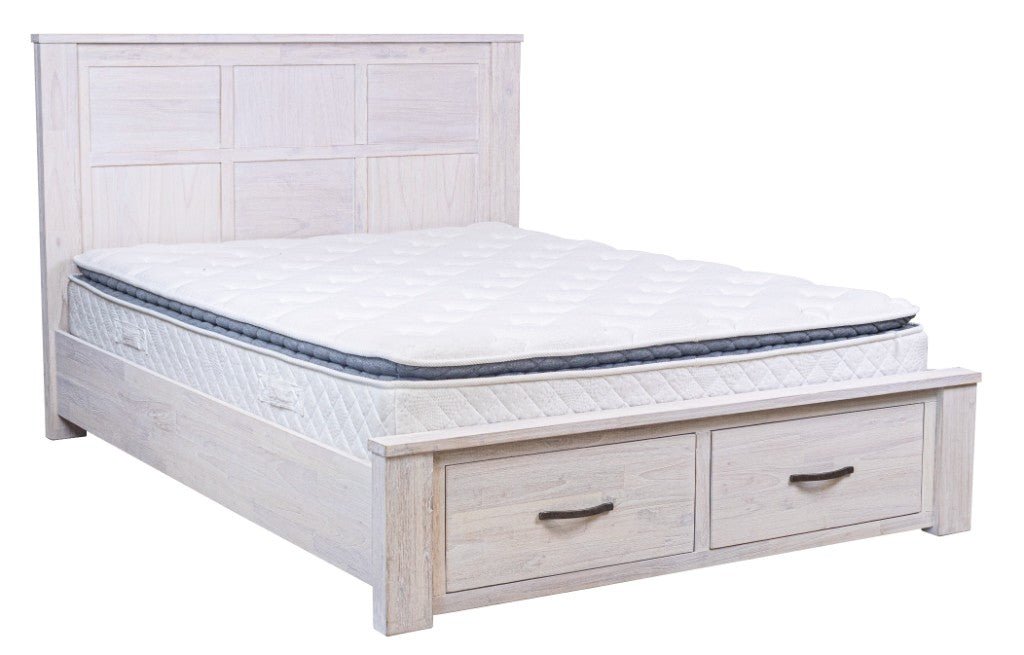 VI Florida Solid Timber Coastal Design Bed with Storage