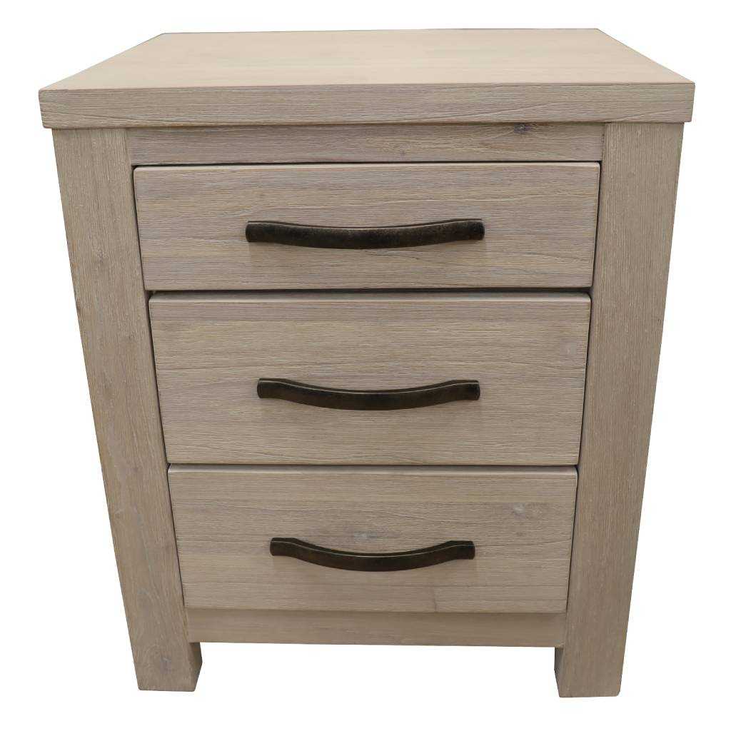 VI Florida Mountain Ash Bedside with 3 Drawers