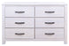 VI Florida Solid Timber Coastal Design 6 Drawer Dresser