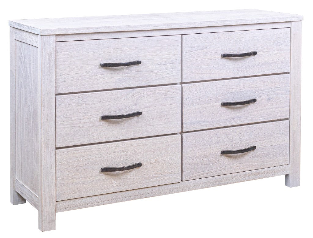 VI Florida Solid Timber Coastal Design 6 Drawer Dresser