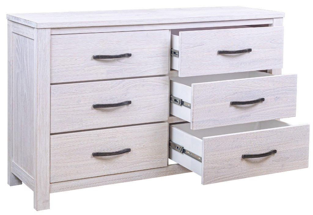 VI Florida Solid Timber Coastal Design 6 Drawer Dresser