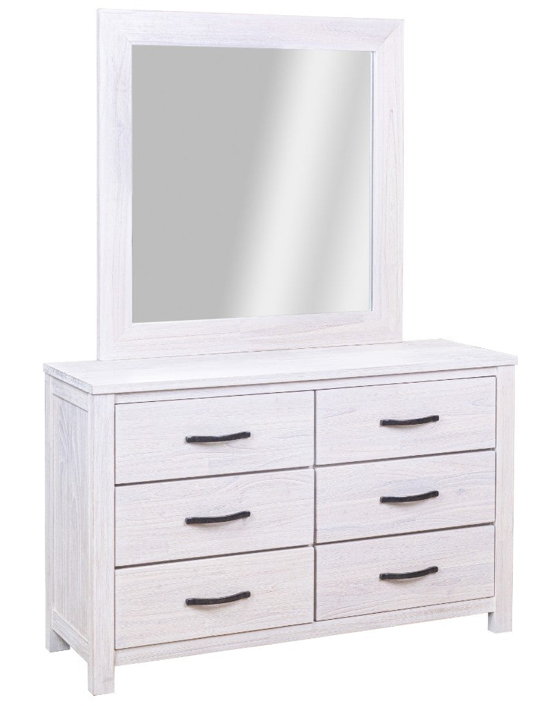 VI Florida Mountain Ash 6 Drawer Dresser with Mirror