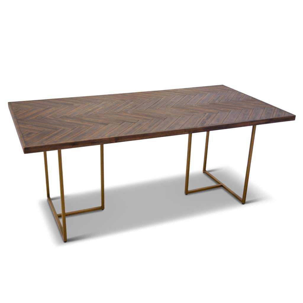 VI Roma Dining Table with Metal Legs