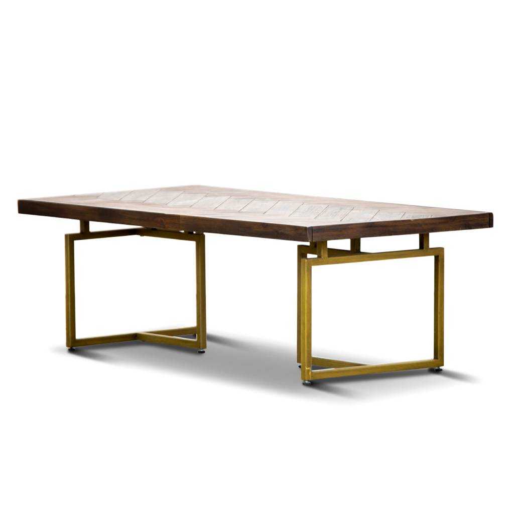 VI Roma Coffee Table with Metal Legs