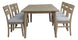 VI Larsen Solid Timber Dining Table with 6 Chairs Set