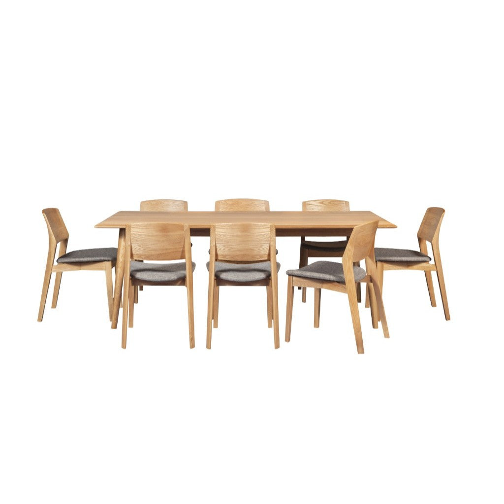 VI Lipwood Solid Timber Dining Setting