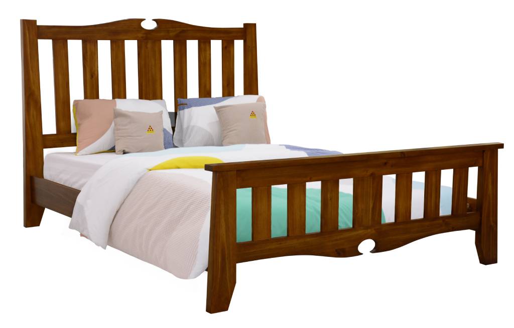 VI Federation Solid Timber King Bed Frame