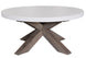 VI Liberty Timber Base Concrete Top Round Coffee Table