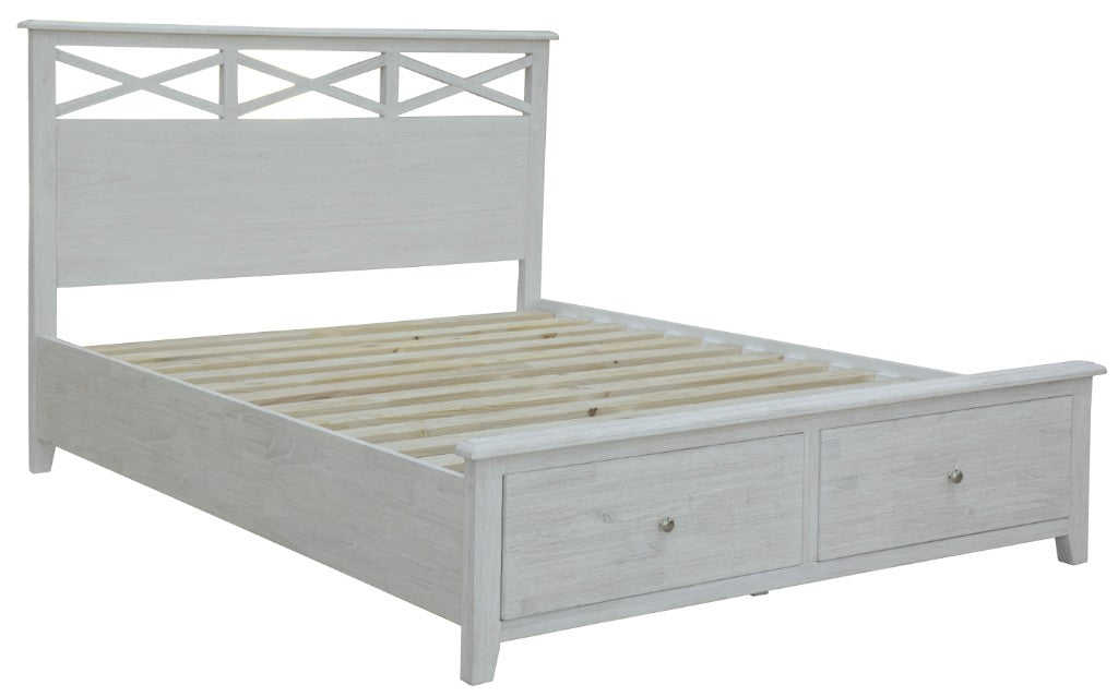 VI Clifton Solid Timber 2 Bedend Drawer Storage Bed