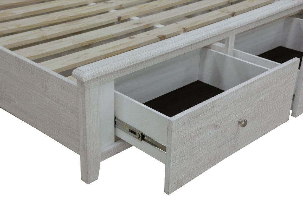 VI Clifton Solid Timber 2 Bedend Drawer Storage Bed