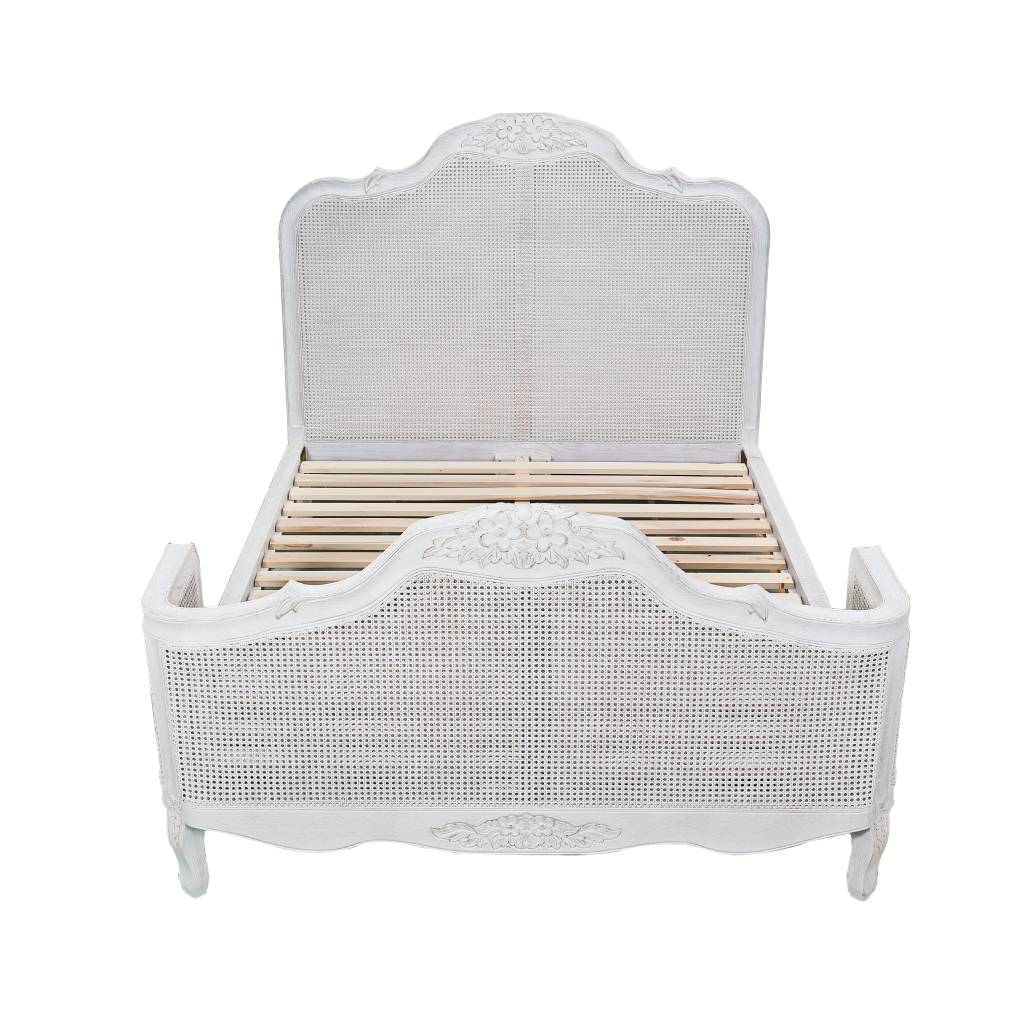 VI Fleur Solid Timber Antique Design Bed Frame