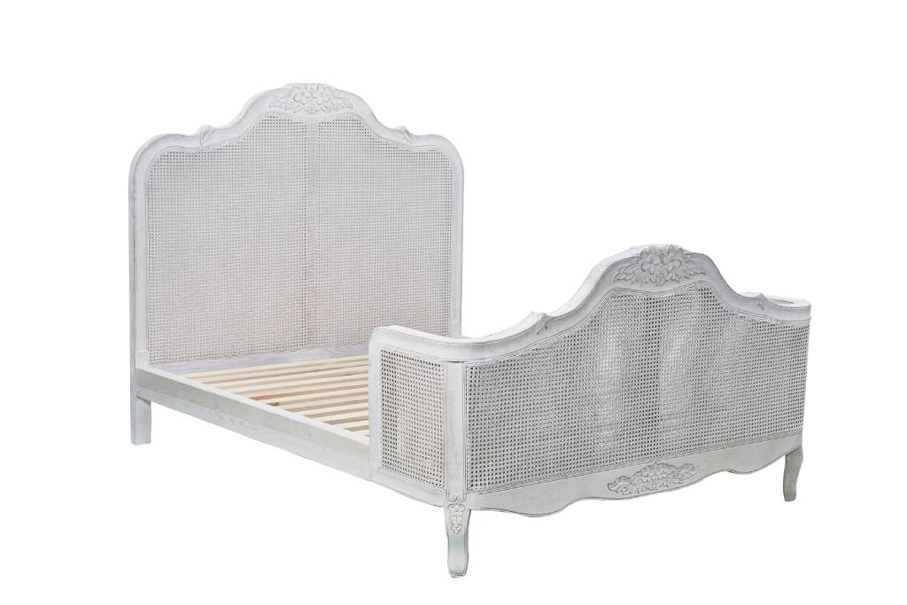 VI Fleur Solid Timber Antique Design Bed Frame