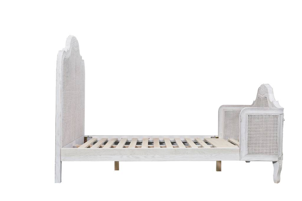 VI Fleur Solid Timber Antique Design Bed Frame