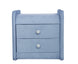 VI Hamilton Fabric Upholstered 2 Drawer Bedside Table