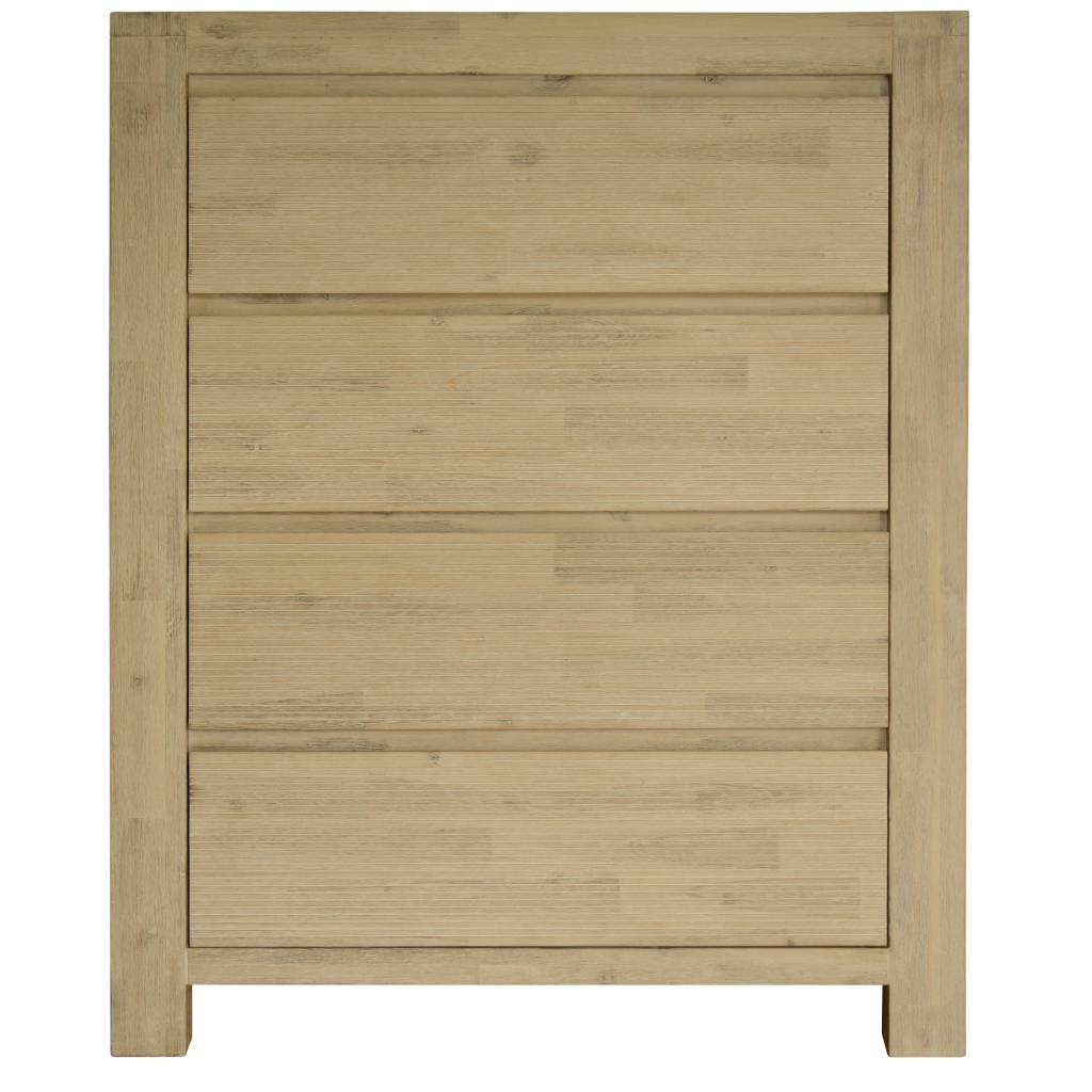 VI Nelson Solid Timber 4 Drawer Tallboy