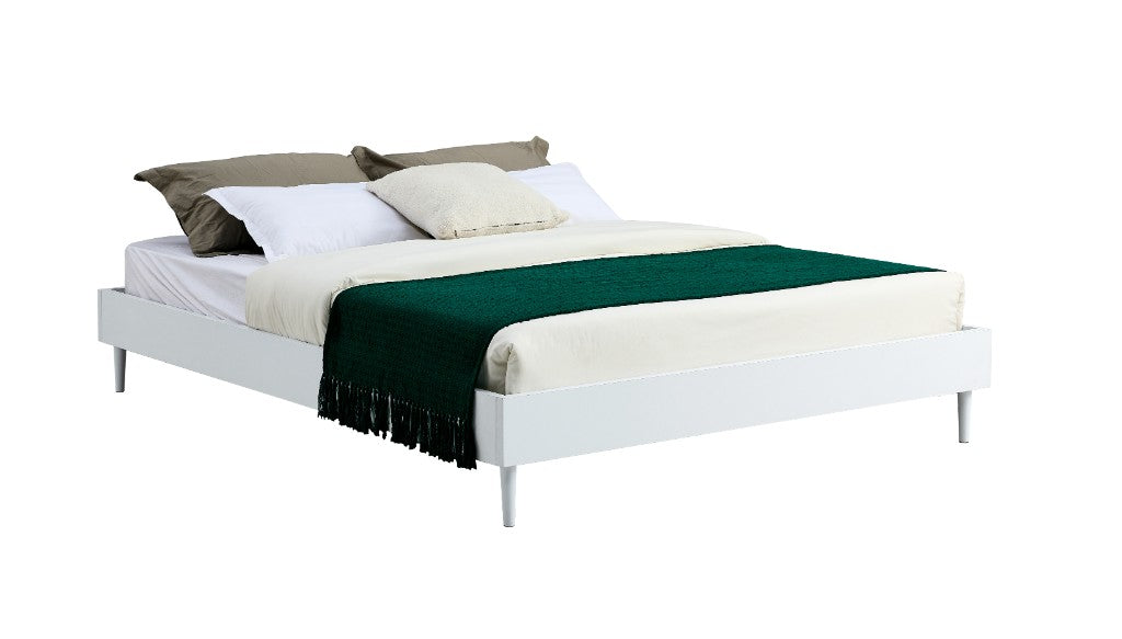 VI Petra Melamine Board Metal Leg Bed Base