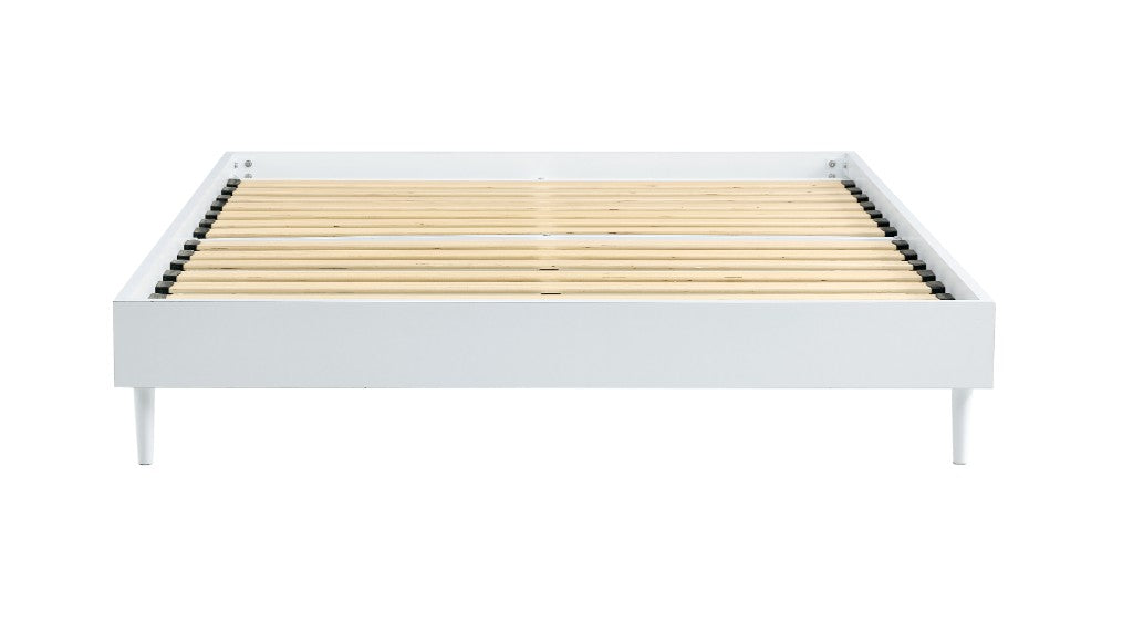 VI Petra Melamine Board Metal Leg Bed Base