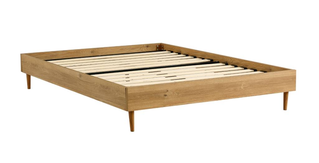 VI Petra Melamine Board Metal Leg Bed Base