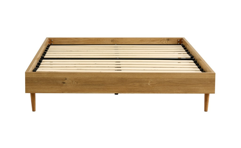 VI Petra Melamine Board Metal Leg Bed Base