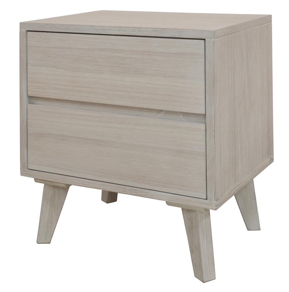 VI Polo 2 Drawer Bedside Table