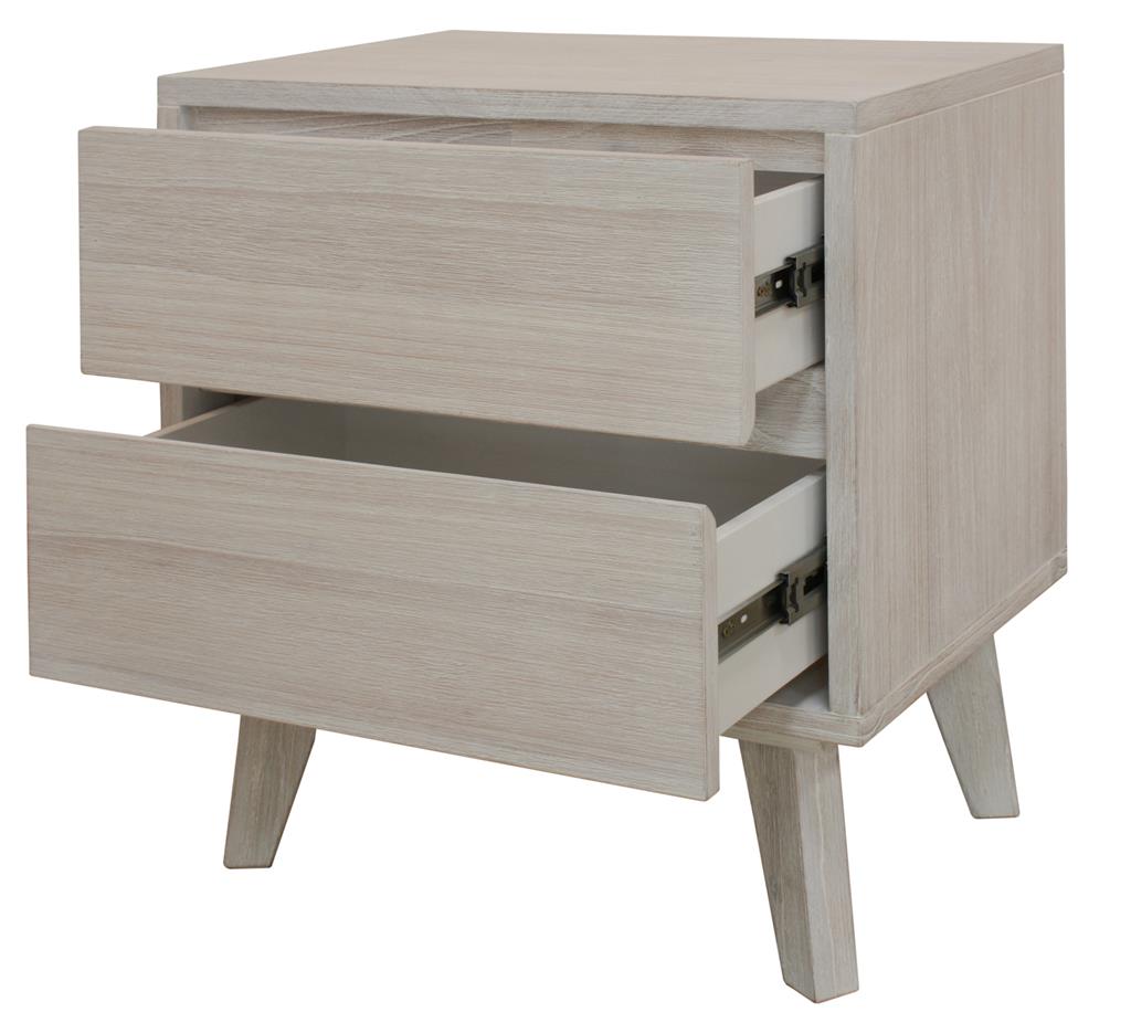 VI Polo 2 Drawer Bedside Table