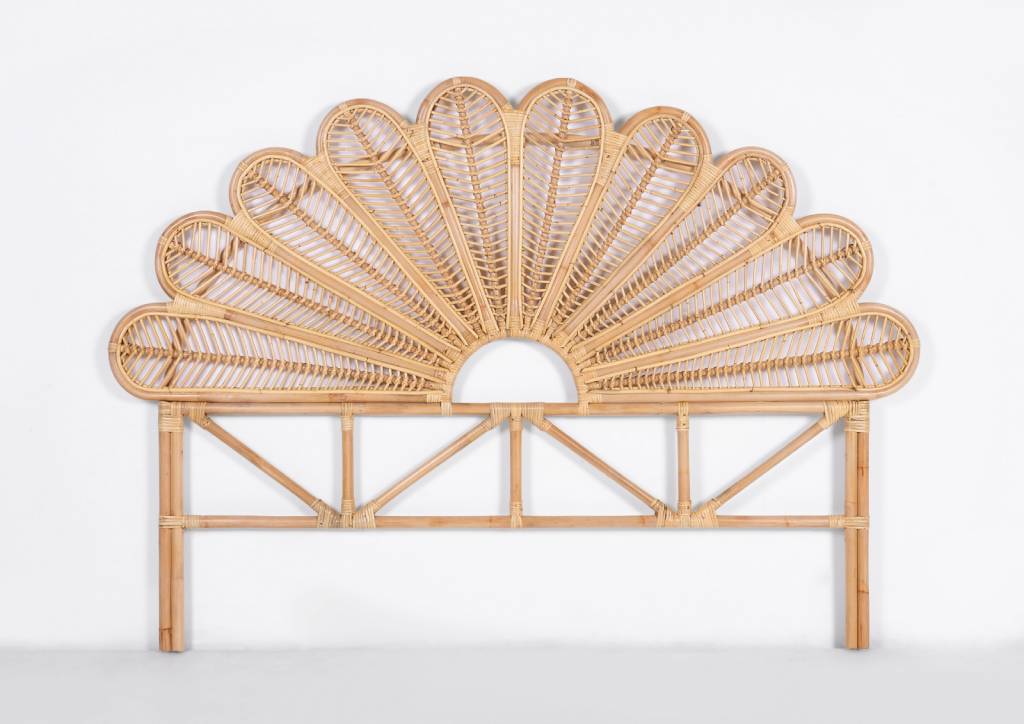 VI Sunflower Natural Rattan Bedhead