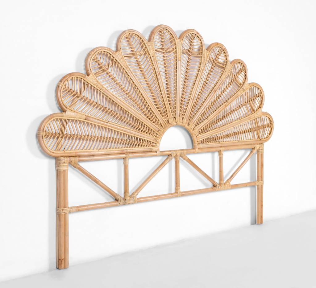 VI Sunflower Natural Rattan Bedhead