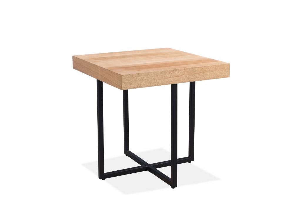 VI Boston MDF Top Metal Base 2 Piece Coffee Table Set