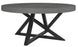 VI Maze Concrete Top Metal Leg Round Coffee Table